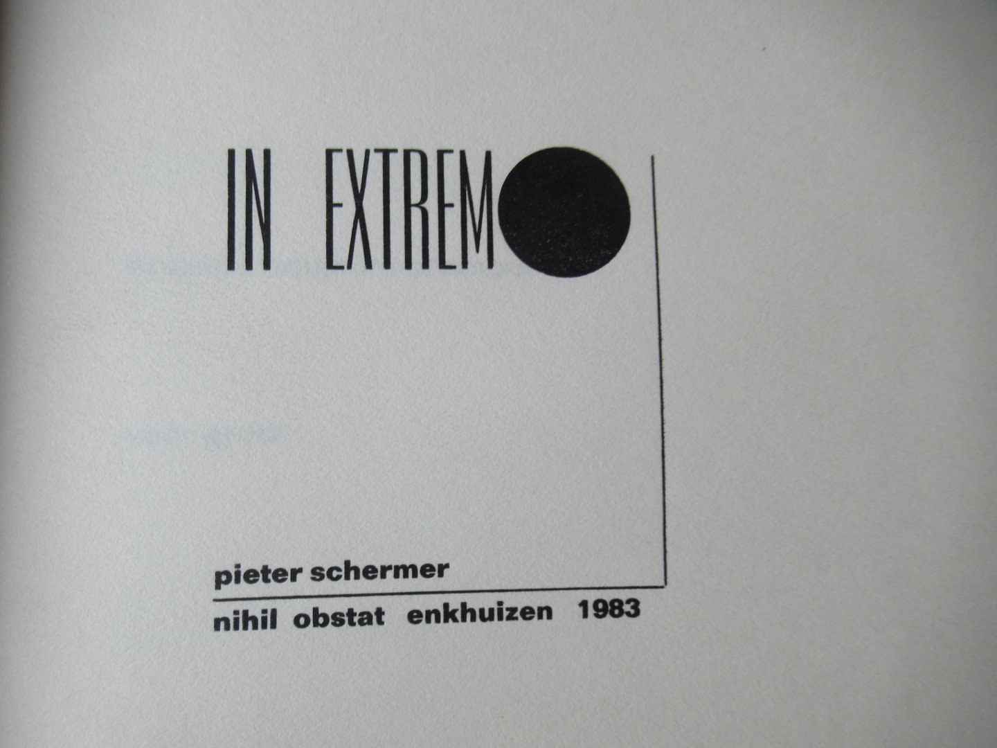 Schermer, Pieter - In Extrem