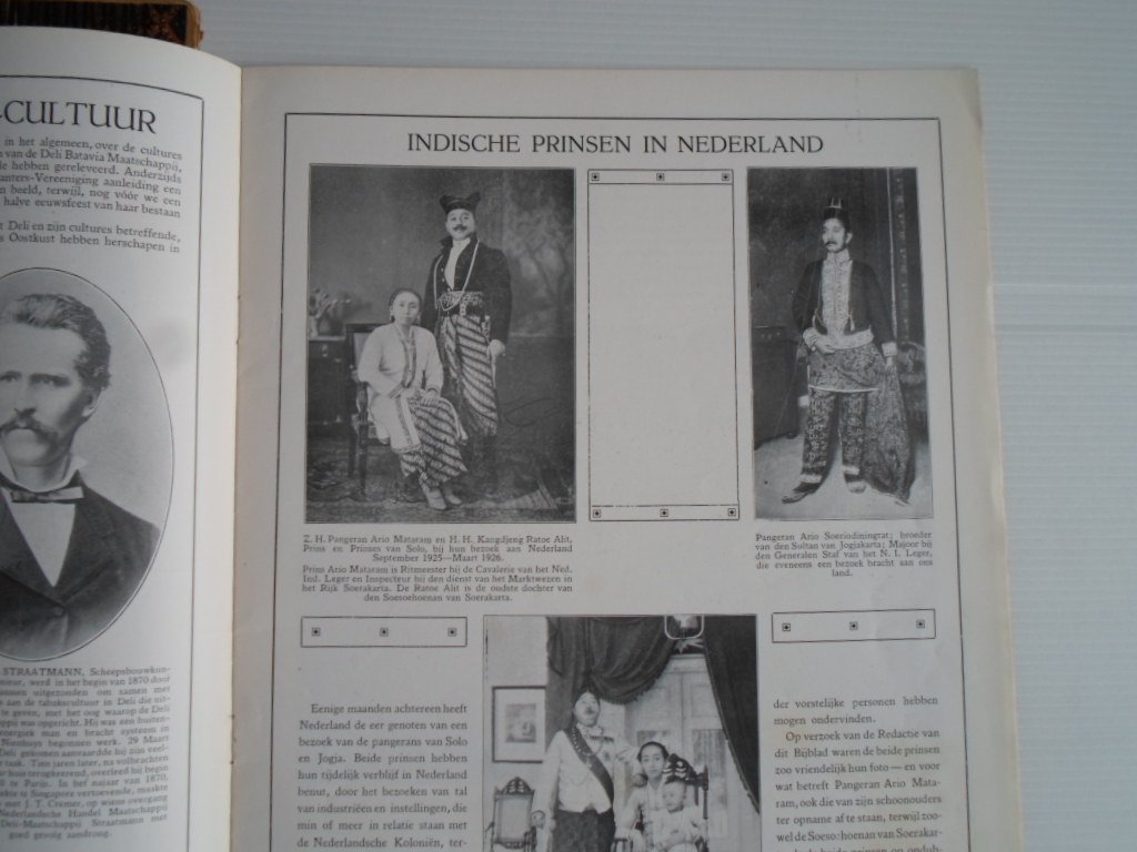  - Nederlandsch Indie Platen atlas met korten beschrijvende tekst + Bijblad van het plaatwerk Nederlandsch Indie