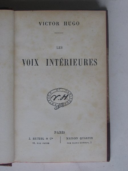 Hugo, Victor - Les Voix Intérieures
