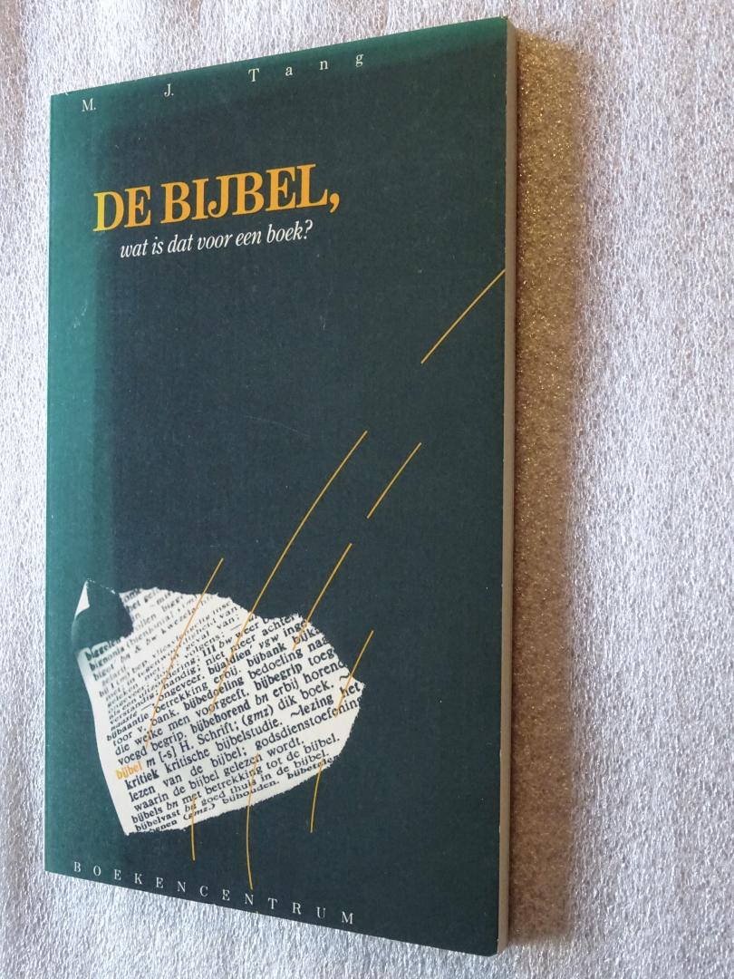 Tang, M.J. - De Bijbel, wat is dat voor een boek?