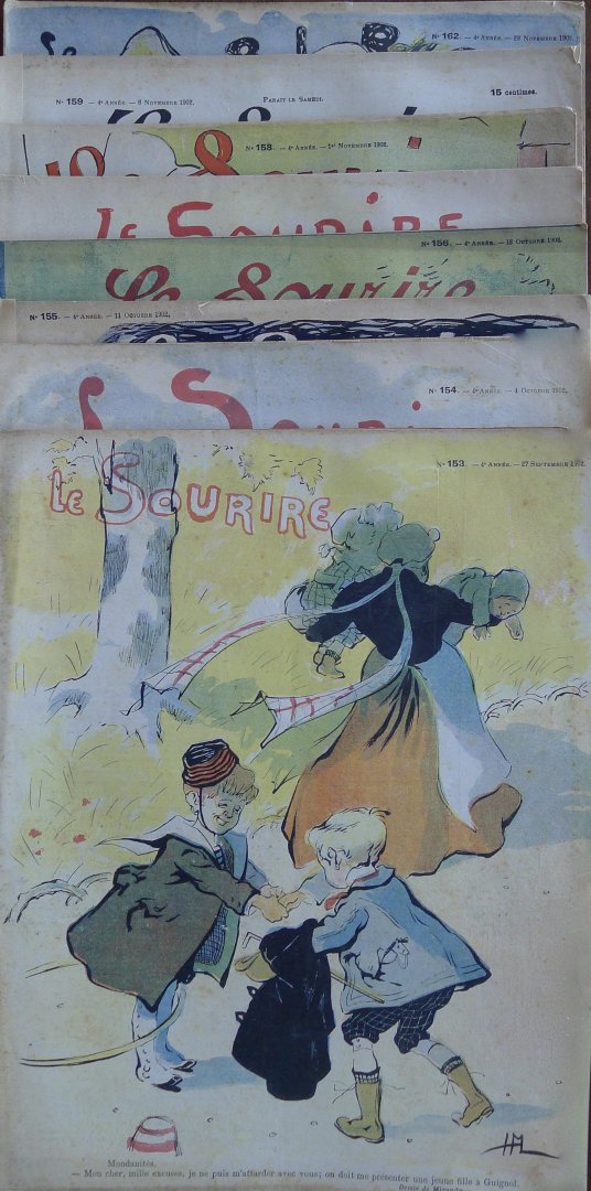 Le Sourire - Le Sourire 42 exemplaren,bijna de hele jaargang van 1902
