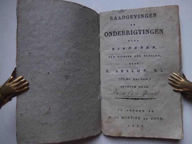 Anslijn, N.. - Raadgevingen en onderrigtingen voor kinderen, ten dienste der scholen (vijfde leesboek).