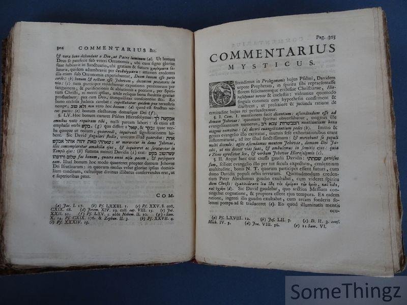 David Mill. / Davidis Millii. - Miscellanea Sacra Jesaiae caput LIV. Psalmos CXXI & CXXII aliaque argumenta tam Theologica quam Exegetica enucleantia & exponentia. Inter illa eminent Duae Dissertationes quarum altera demonstratur Obligatio hominis Christiani ad Sacram Coenam...
