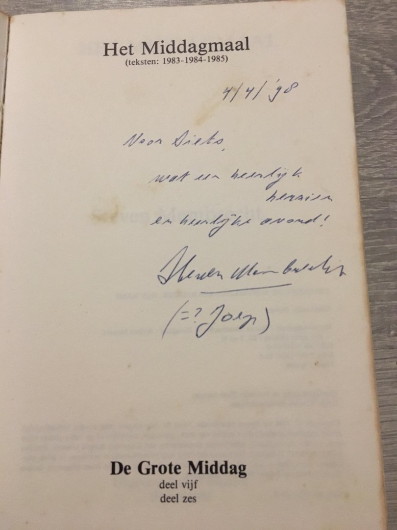 Membrecht - Grote middag 5/6 middagmaal