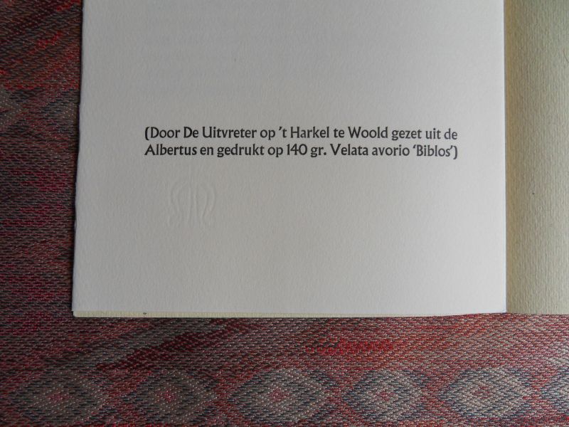 Kusters, Frans; Emmerik, Gerard van; Wilmink, Willem (vertaling); Koenegracht, Frank [ de auteurs van de vier verschillende uitgaven die een geheel vormen ]. - Nadere Uitleg [246a]; Nop vindt het geluk [246b]; Egidiuslied [246c]; Drie gedichten [246d].
