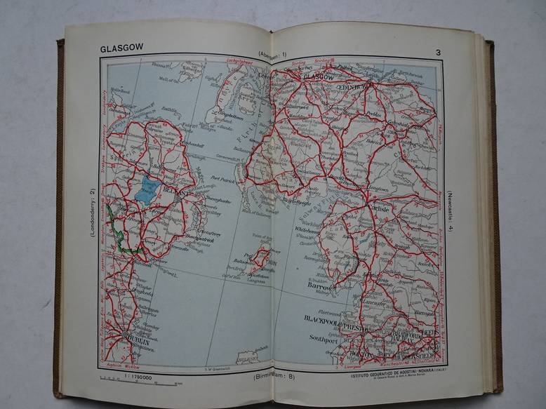  - Atlas de poche pour automobilistes; Europe Centrale et Occidentale, Afrique du Nord (du Maroc à Tripoli).