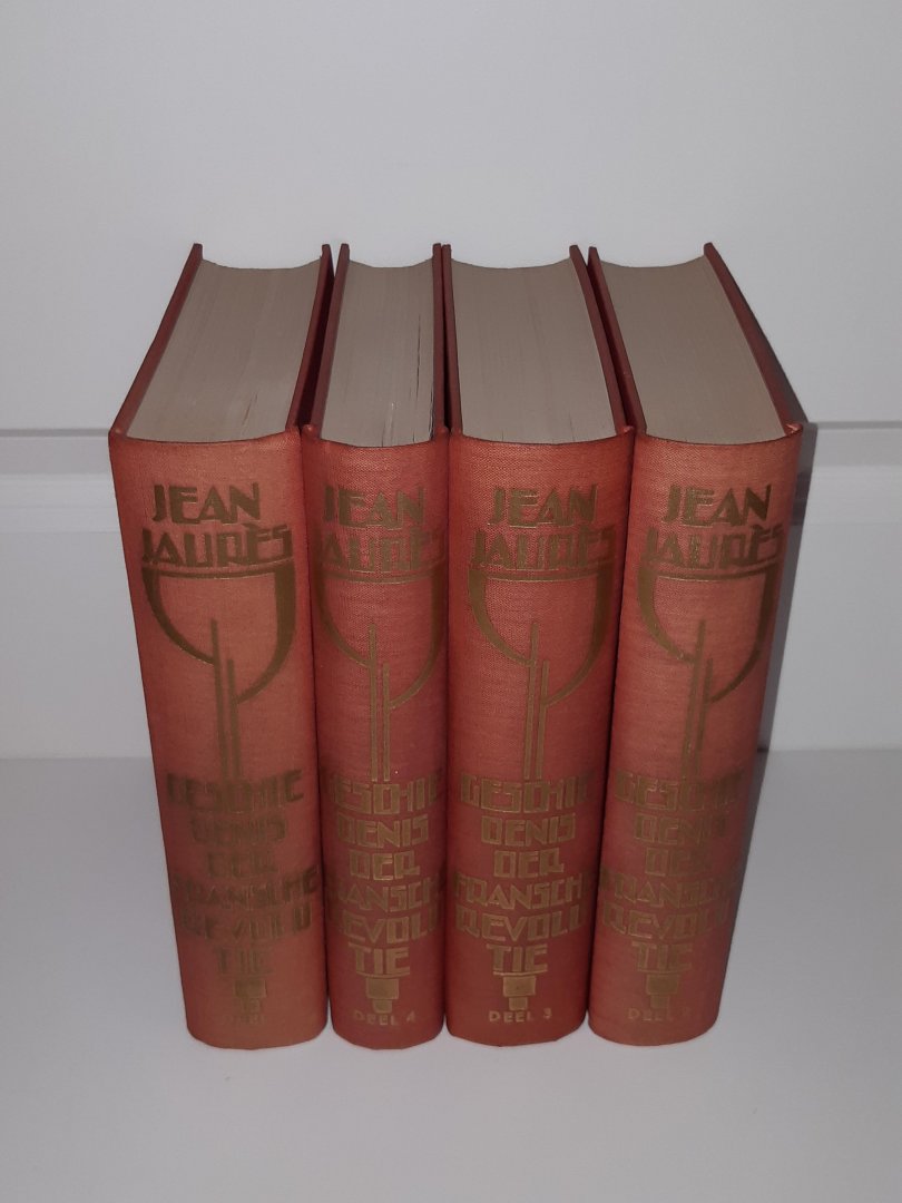 Jaures, Jean - Geschiedenis der Fransche Revolutie. Complete SET 4 delen. Geautoriseerde vertaling van dr. W. van Ravesteijn