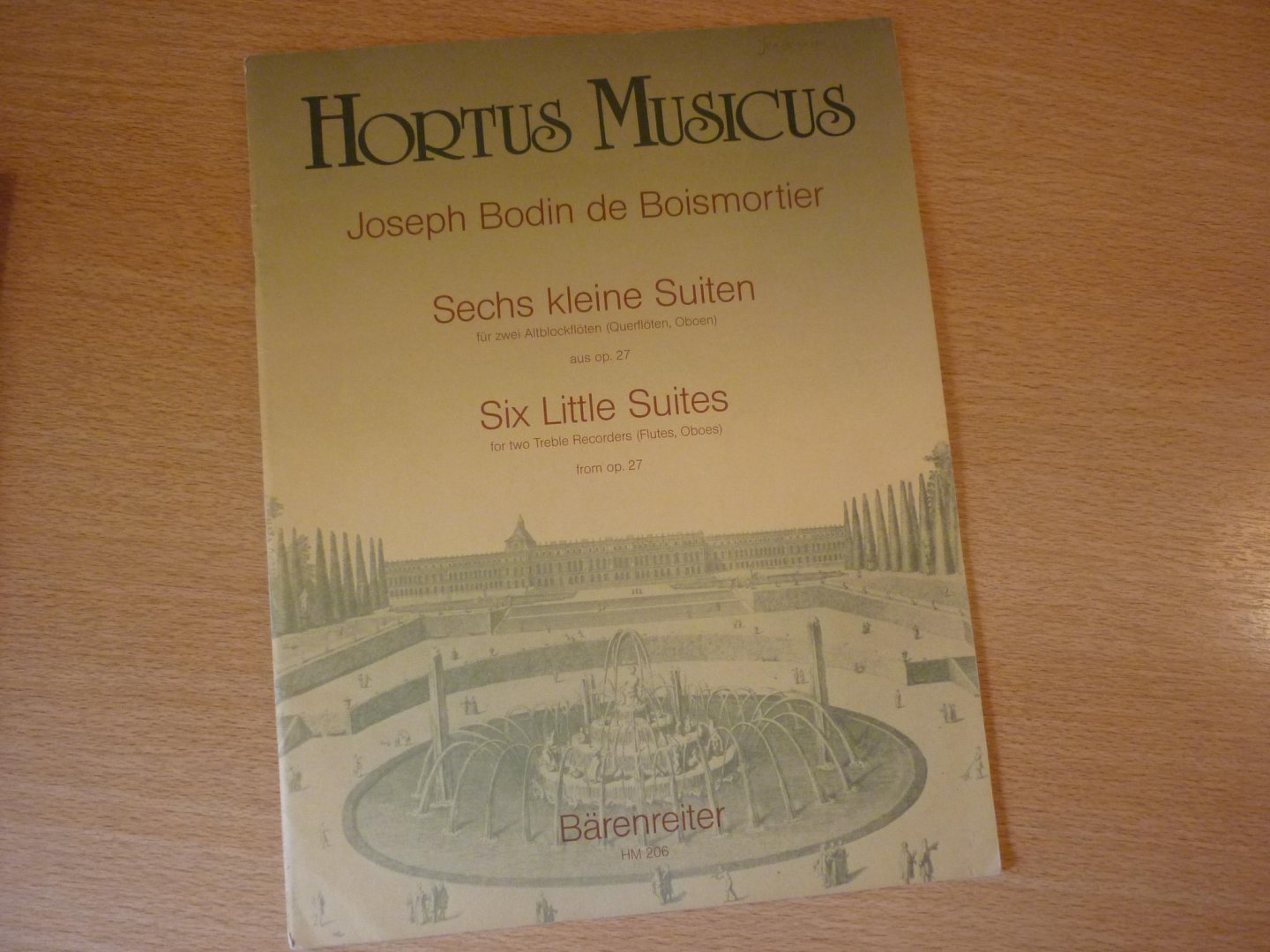 Boismortier, Joseph Bodin de - Sechs kleine Suiten, aus Opus 27