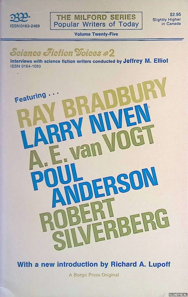 Elliot, Jeffrey M. - The Milford Series: Science Fiction Voices #2: featuring: Ray Bradbury, Larry Niven, A.E. van Vogt, Poul Anderson, Robert Silverberg