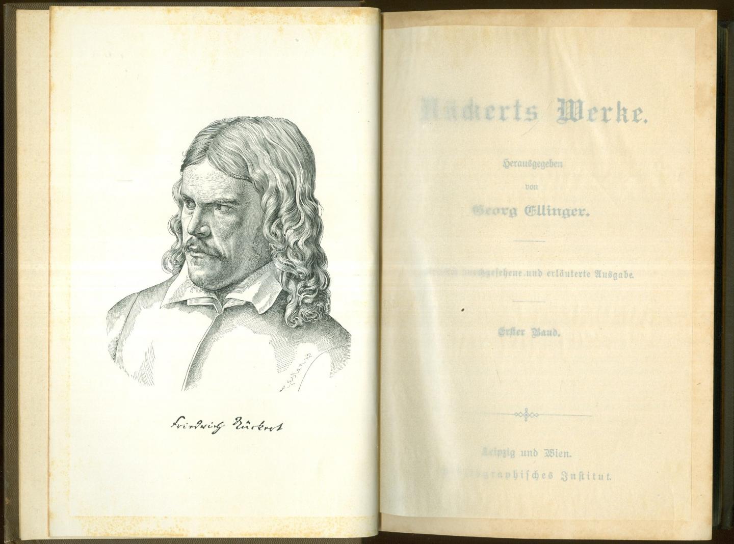 Rückert, Friedrich - Rückerts Werke, eerste band (Gedichte)