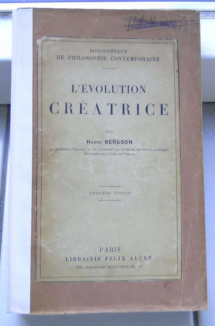 Bergson, Henri - l'evolution créatrice