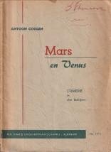 COOLEN, ANTOON - Mars en Venus. Comedie in drie bedrijven