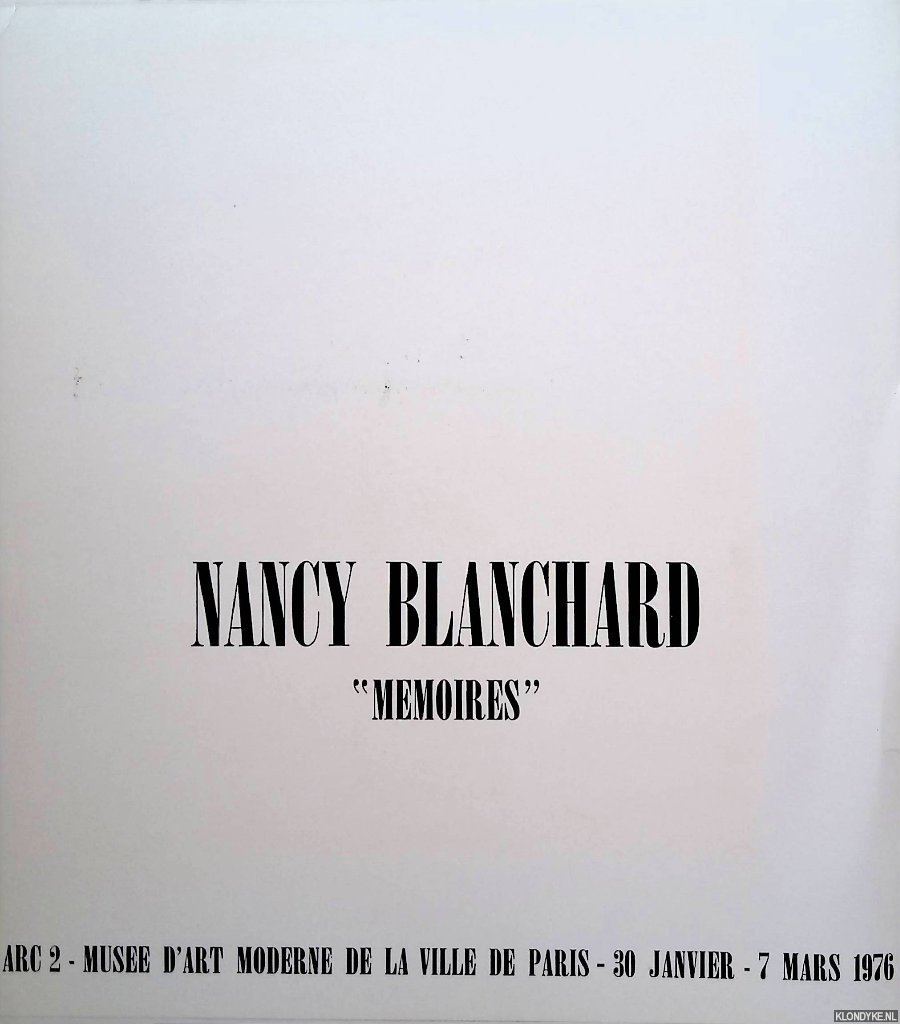 Blanchard, Nancy - Nancy Blanchard: "Memoires" *with SIGNED postcard*