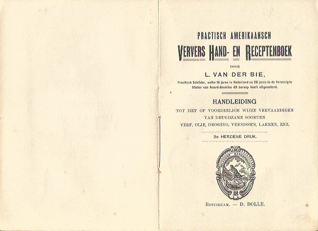 BIE L. VAN DER - VERVERS-HANDBOEK