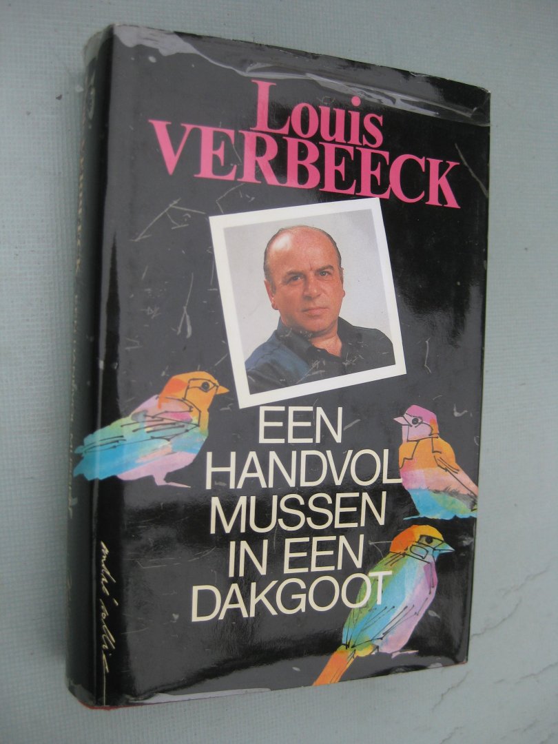Verbeeck, Louis - Een handvol mussen in een dakgoot.