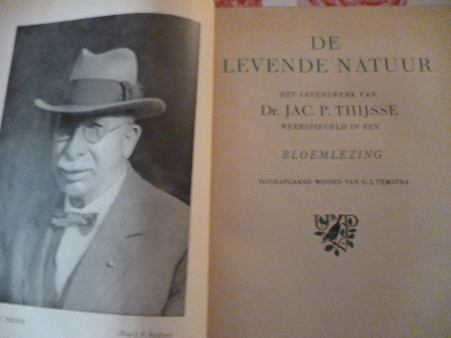 thijsse jac.p - de levende natuur