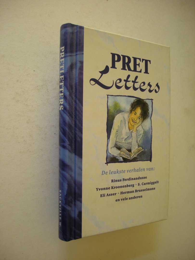 Verhoeven, E. samenst. - Pretletters. De leukste verhalen van Ferdinandusse / Kroonenberg / Carmiggelt / Asser / Brusselmans e.a.