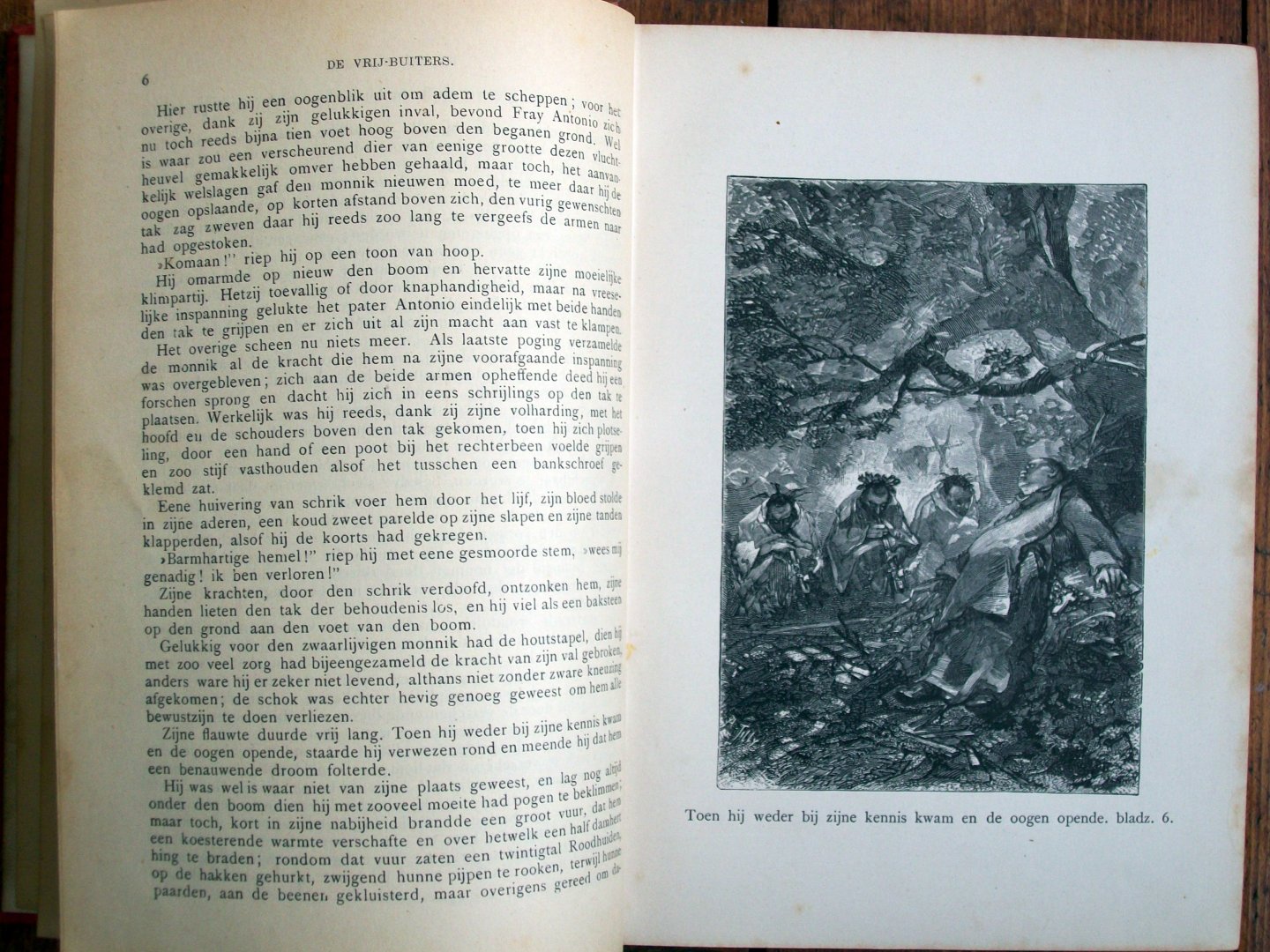 Aimard, Gustave - Rochussen, Chs - De Vrij-Buiters (Aimard's Indiaansche Verhalen - Naar de vijfde Fransche uitgave van Gustave Aimard - Met 8 illustratien van Chs. Rochussen)