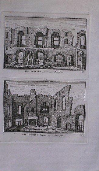 antique print (prent) - (Koningsveld). Koningsvelt binnen hare murasien.