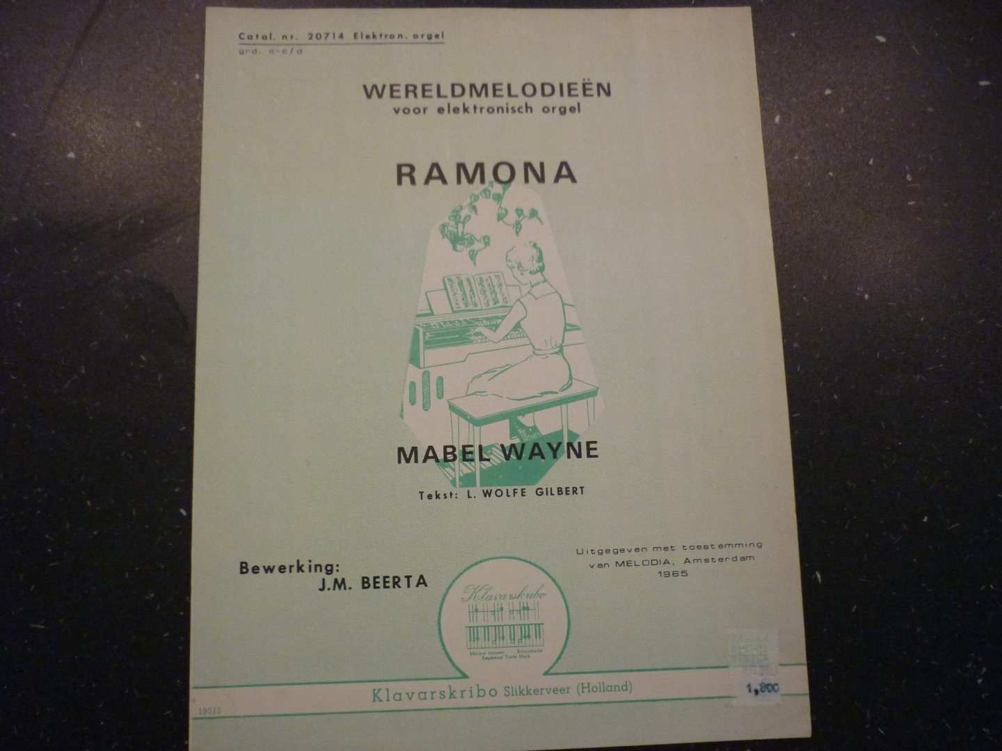 Wayne; Mabel - Ramona  /  Klavarskribo