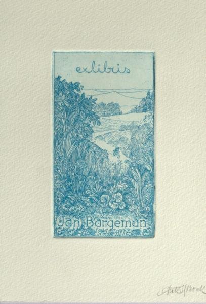 Spronk, Ank. - Exlibris voor Jan Bargeman.
