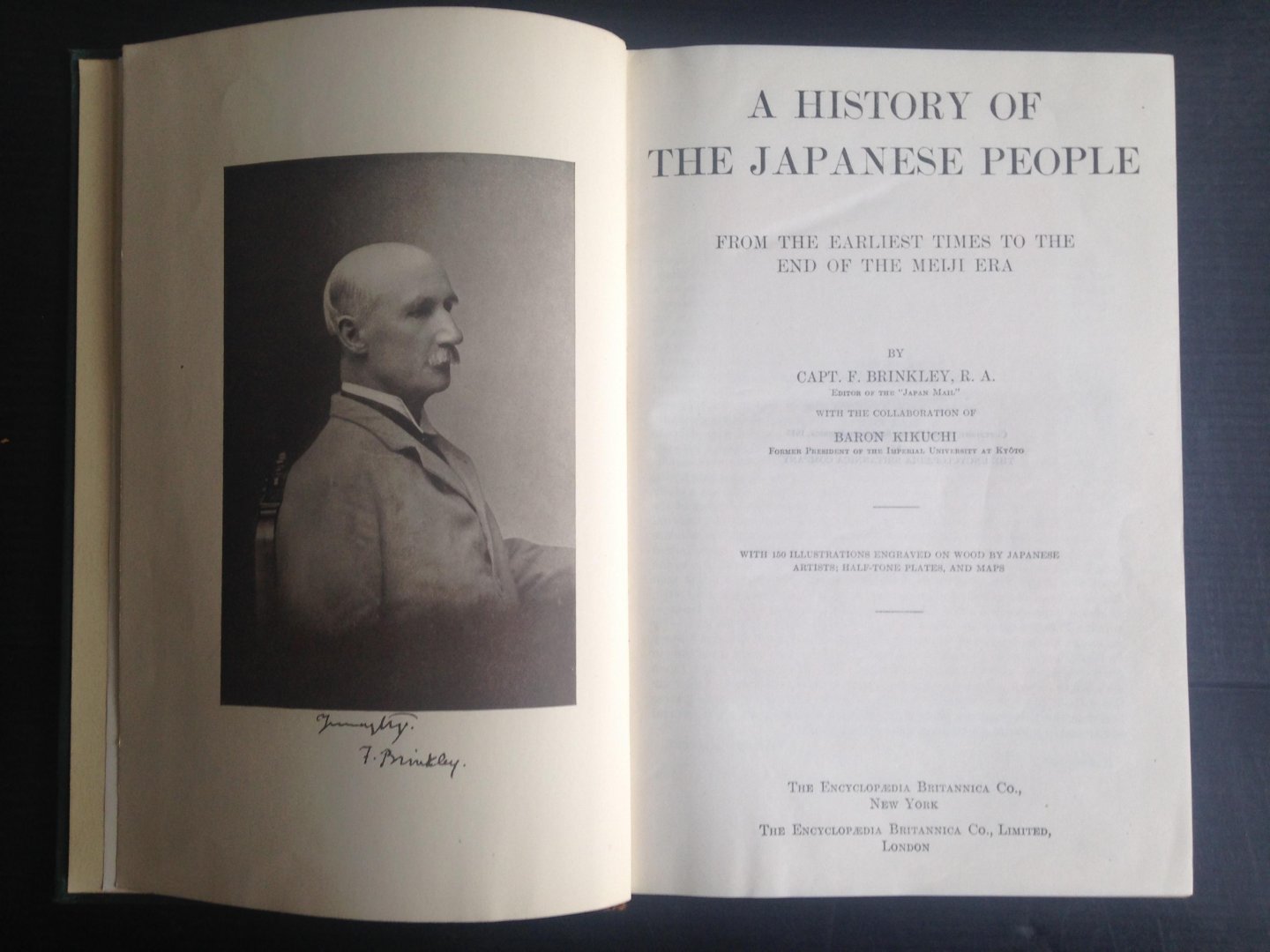 Brinkley, Capt. F.  & Baron Kikuchi - A History of the Japanese People, From the earliest times to the end of the Meiji era