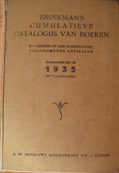 Brinkman (redaktie) - Brinkman's cumulatieve catalogus van boeken (10 delen)