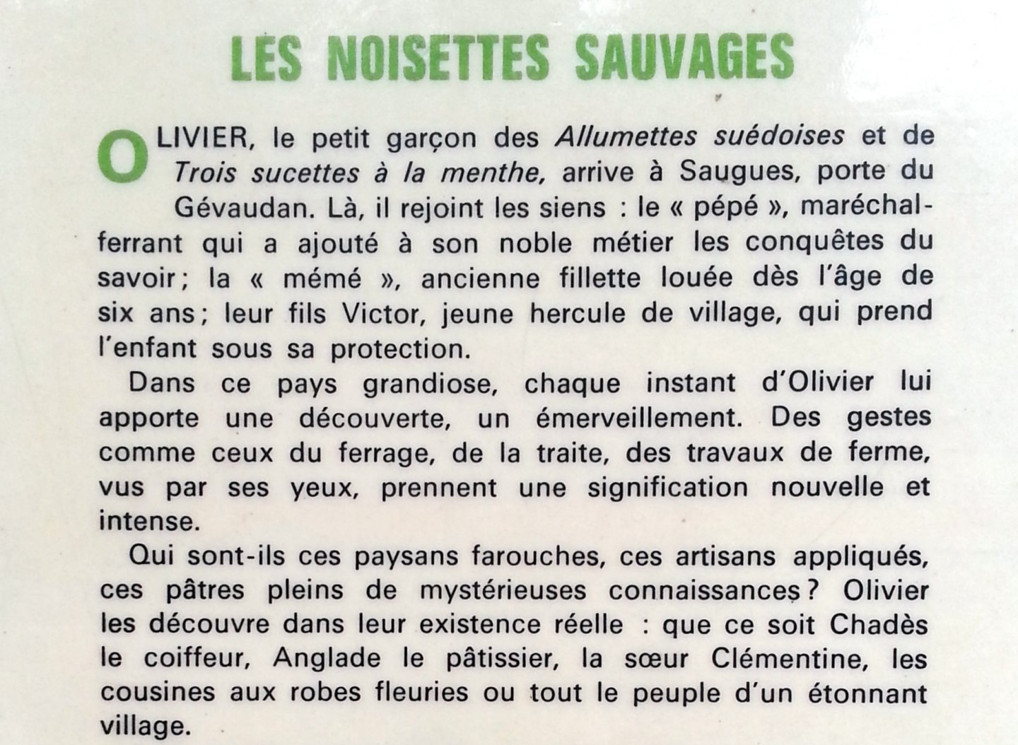 Sabatier, Robert - Les noisettes sauvages (FRANSTALIG)