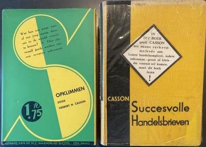 CASSON, Herbert N. - Succesvolle handelsbrieven. (plus twee andere Succes-boeken van Casson).