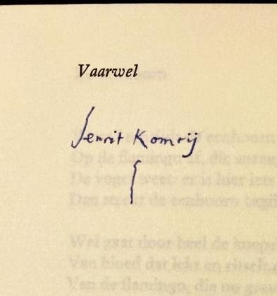 KOMRIJ, Gerrit - Fabeldieren. (Gesigneerd).