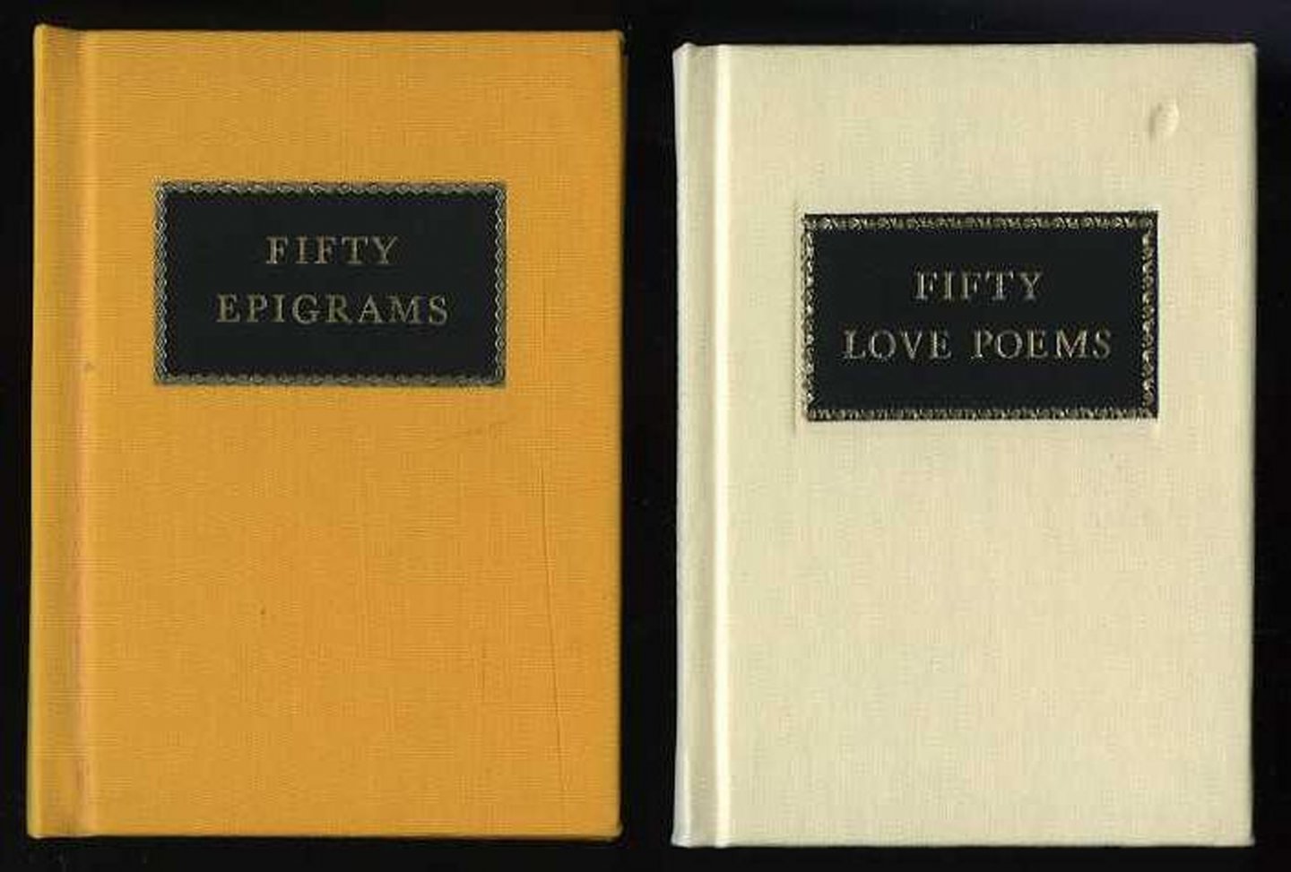 - Fifty Folio Epigrams. Engravings by Peter Forster + Fifty Folio Love Poems. Engravings by Simon Brett