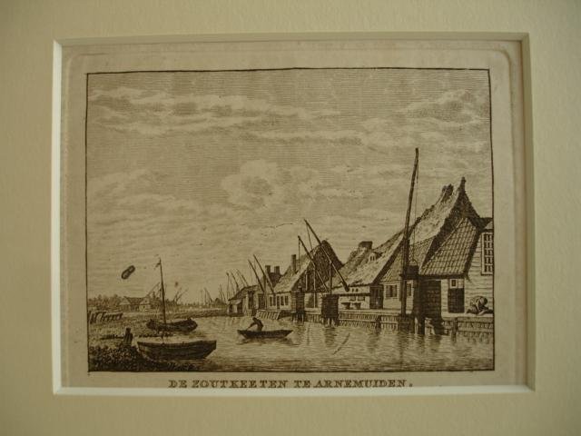 Arnemuiden. - De zoutkeeten te Arnemuiden.