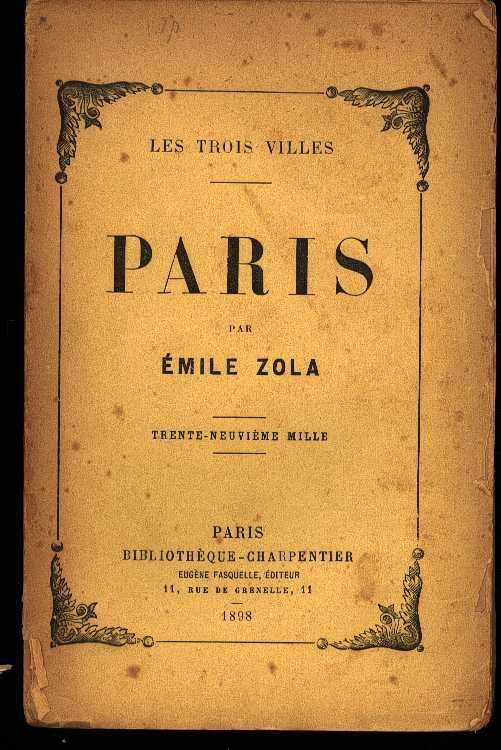 Zola, Emile - Paris