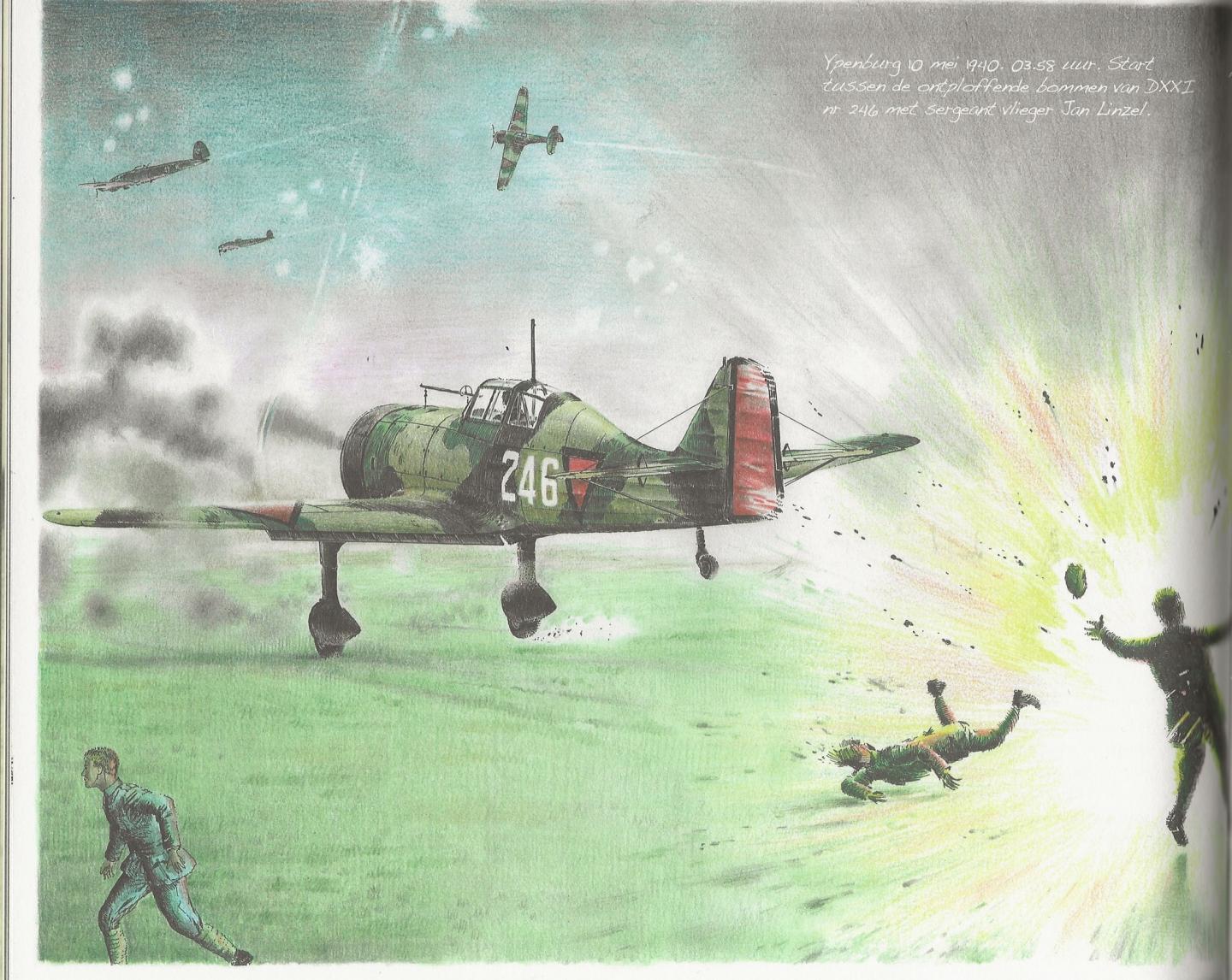 Vos, Hans ... [et al.] - Onze vliegers in mei 1940. Beschrijving van de militaire strijd in het Nederlandse luchtruim in mei 1940 aangevuld met interviews met nog levende piloten uit die tijd