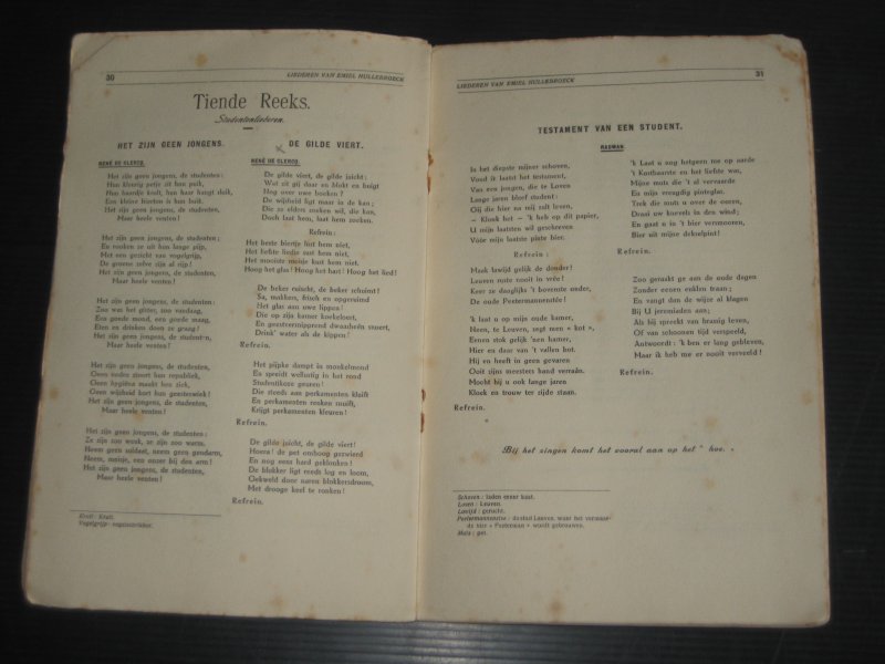  - Liederen van Emiel Hullebroeck