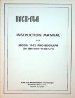 Rock-Ola - Rock-Ola Model 1442 Hifi-50 Jukebox Original Instruction Manual