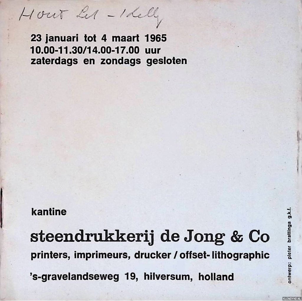 Brattinga-Kooy, Willemijn & Pieter Brattinga (ontwerp) - Afdrukken van houten letters uit de verzameling van Kelly