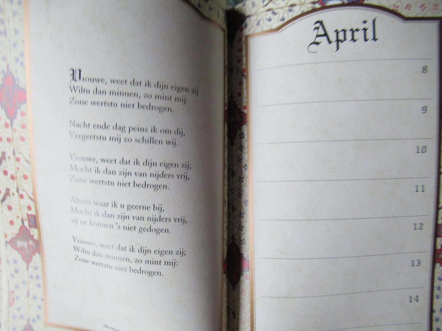  - Middeleeuws dagboek van de liefde