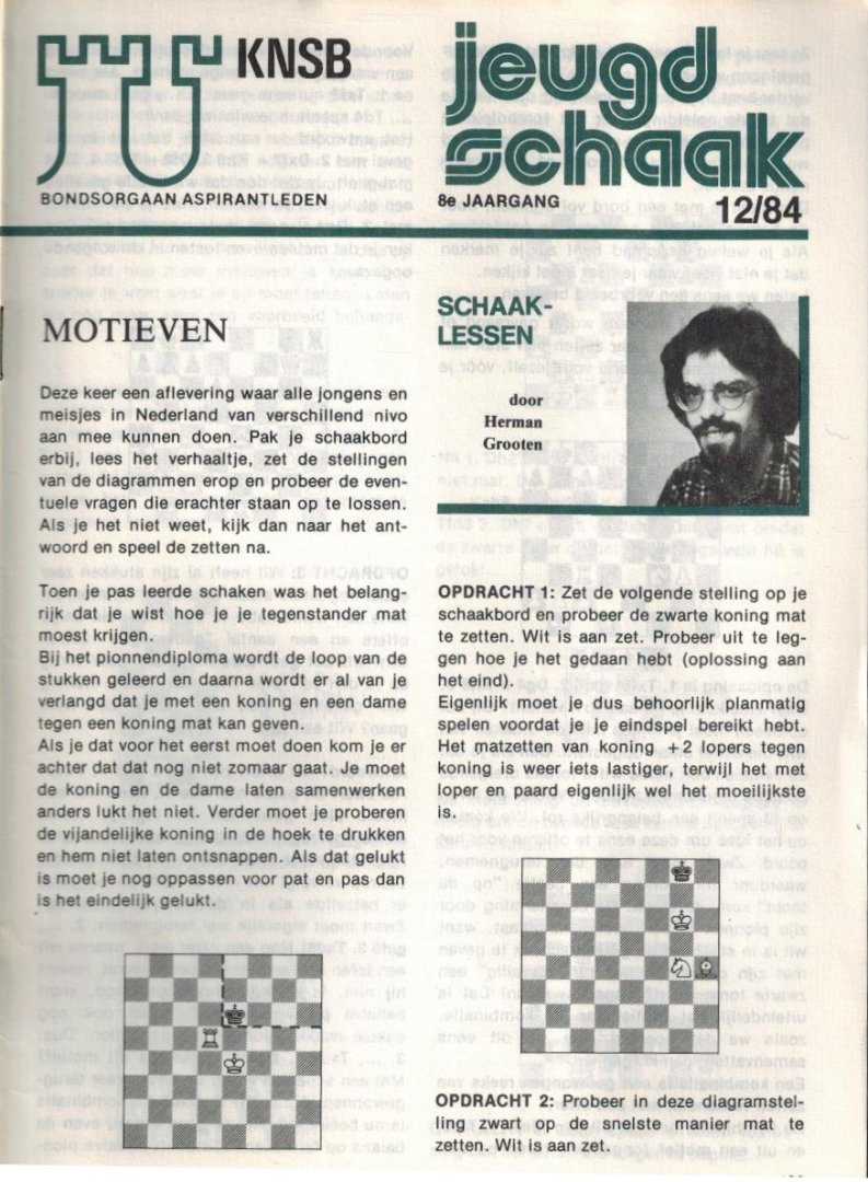 Siep H. Postma - Jeugdschaak 8e Jaargang 1984 Compleet
