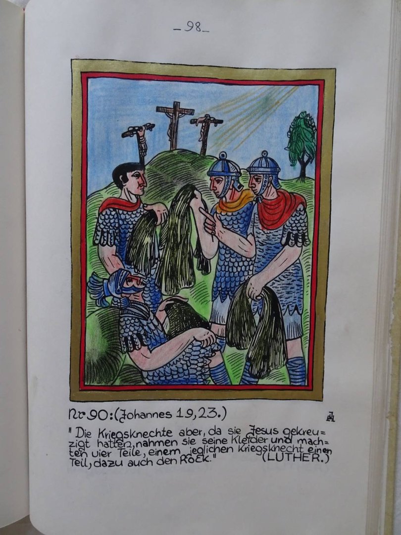 Hejjas, J.A.A. (Reverend). - Biblische Illustrationen. Manuscript , 6 Volumes: I. Thora, II.  Josua - Maleachi, III. Das Evangelium nach Mattäus, IV. Das Evangelum nach Markus. V. Das Evangelium nach Lukas. VI. Das Evangelium nach Johannes.