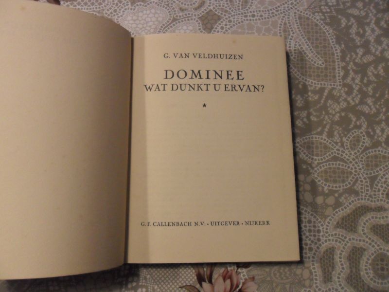 Veldhuizen van G. - Dominee wat dunkt u ervan?