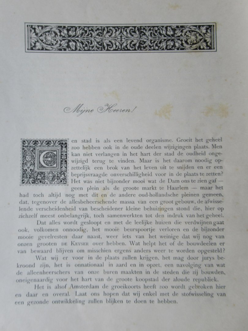 Six, J. Jhr. Dr. - Jaarverslag in de 54e Algemeene vergadering