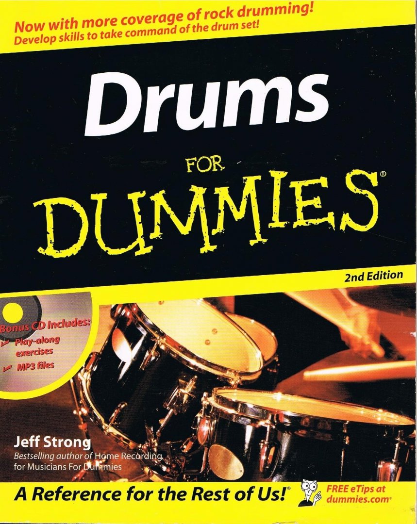 Strong, Jeff - Drums for Dummies 2nd Edition  ---- Interactief boek - en CD