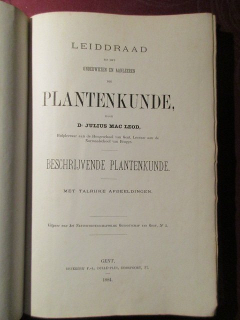 Julius Mac Leod - Leiddraad bij het onderwijzen en aanleeren der Plantenkunde