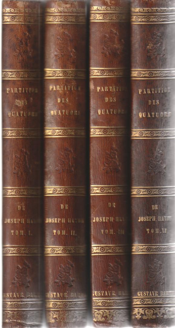 Haydn, Joseph (1732-1809) - Quatuor pour deux Violons, Alto et Violoncelle (4  Vols.)