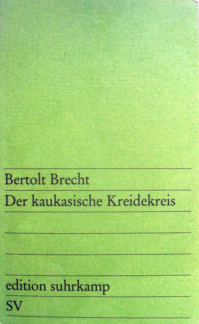 Brecht, Bertolt - Der kaukasische Kreidekreis (Ex.1) (DUITSTALIG)