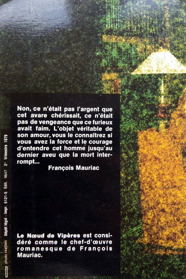 Mauriac, François - Le noeud de vipères (Ex.1) (FRANSTALIG)