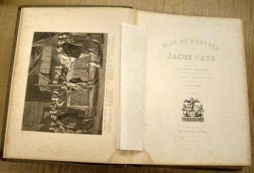 CATS, JACOB. - Alle de Wercken van Jacob Cats. II deel.