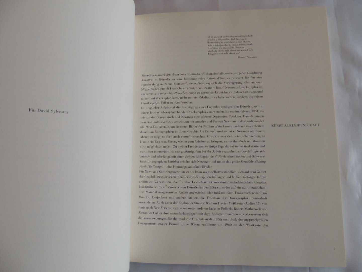 Gabriele Schor, Barnett Newman - Barnett Newman die Druckgraphik, 1961-1969
