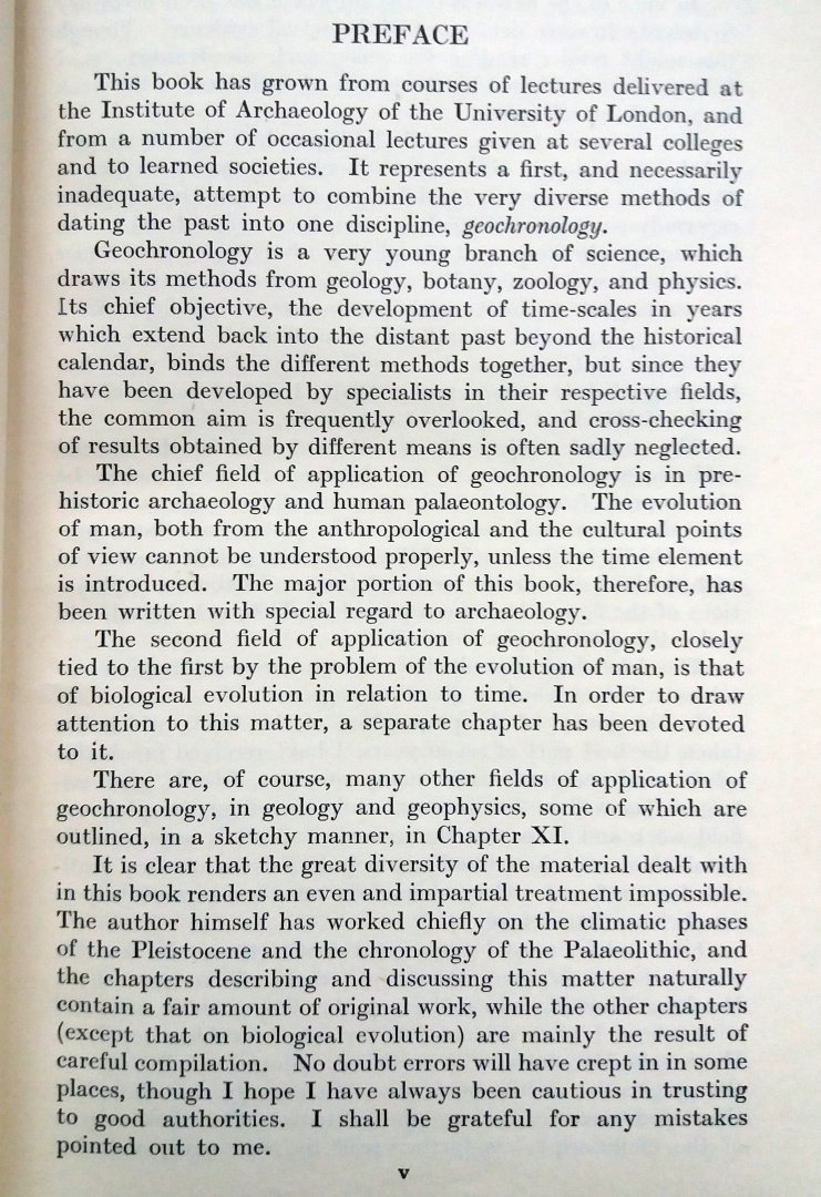 Zeuner, Frederick E. - Dating The Past  (An Introduction to Geochronology) (ENGELSTALIG)